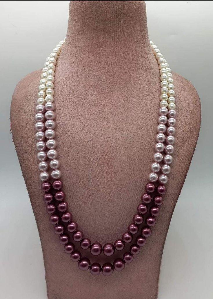 Two-Strand Ombre Pearl Necklace