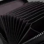 Modern Multi Slot Card Holder Small Wallet Women Men Business Bank Credit Card Bag Male Coin Pouch Solid Leather Zipper Wallet